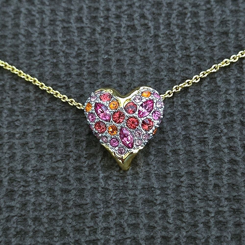 AlexisโBittar "Solanales" Crystal๐ Heart๐ฉท Pendant Necklace - NWT